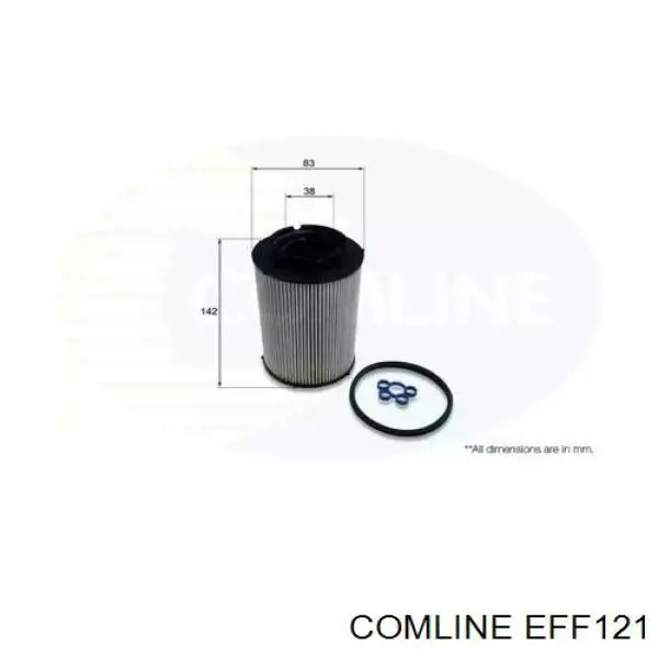 EFF121 Comline Filtro de combustível