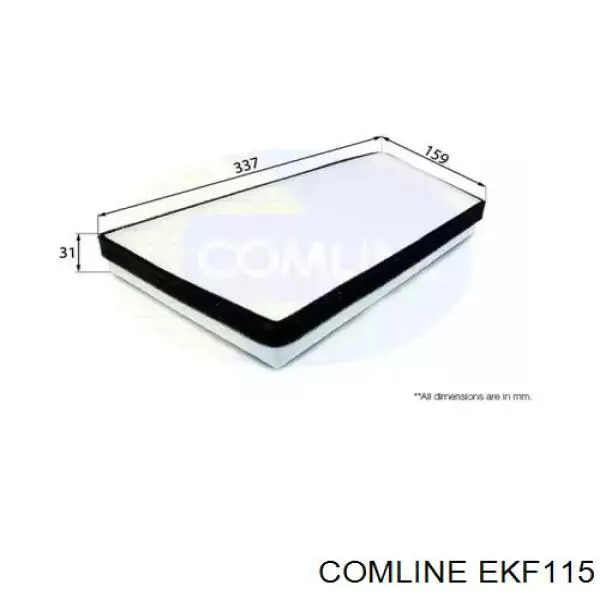 Filtro de salão Comline EKF115 preço, a partir de 6,95 USD