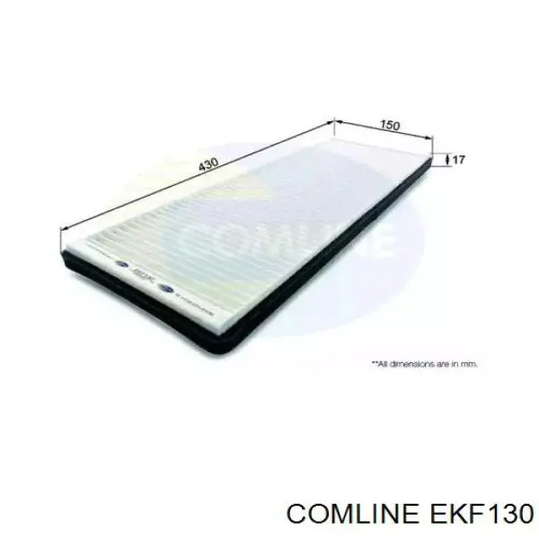 EKF130 Comline Filtro de salão