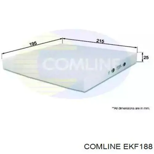 EKF188 Comline Filtro de salão