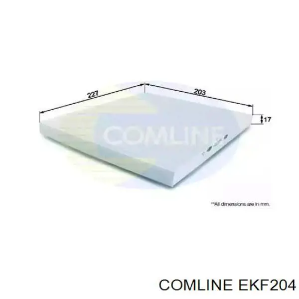 EKF204 Comline Filtro de salão