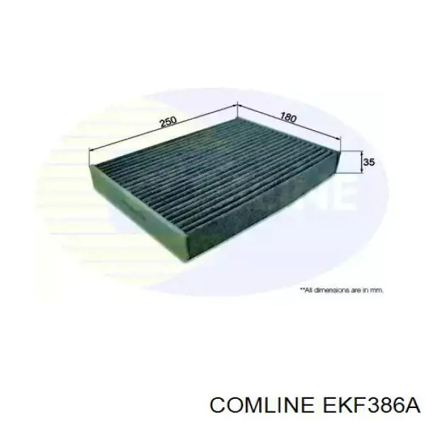 Filtro de salão Comline EKF386A preço, a partir de 13,94 USD