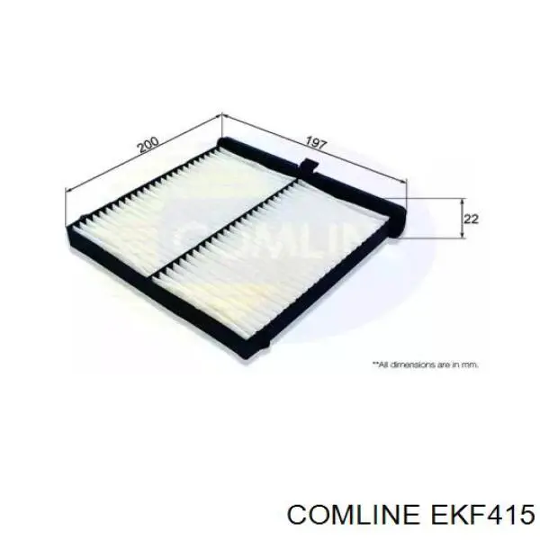 Filtro de salão Comline EKF415 preço, a partir de 11,96 USD