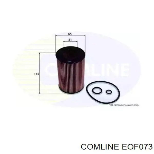 EOF073 Comline Filtro de óleo