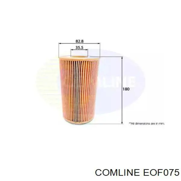 EOF075 Comline Filtro de óleo
