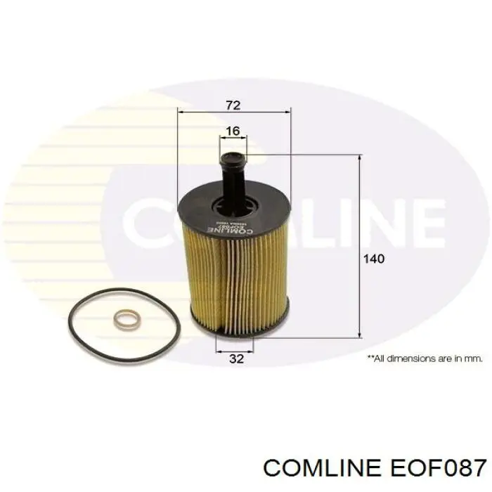 Filtro de óleo Comline EOF087 preço, a partir de 8,18 USD