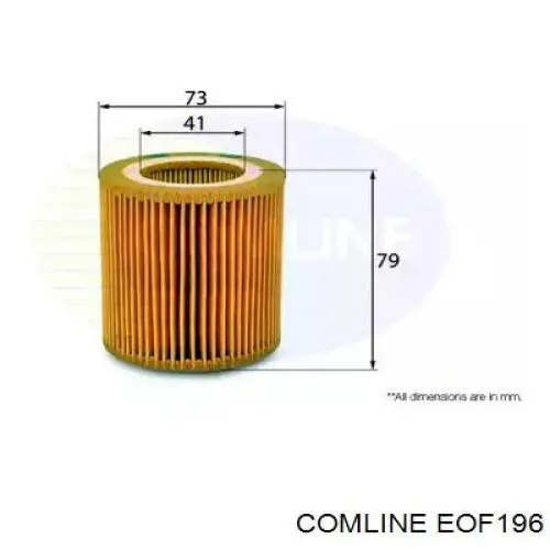EOF196 Comline Caixa do filtro de óleo