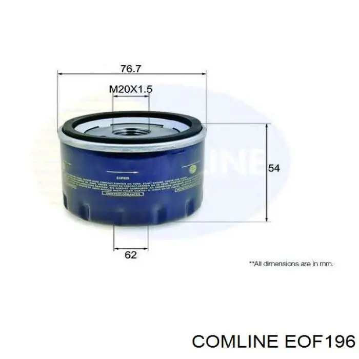 Compre EOF196 Comline Caixa do filtro de óleo