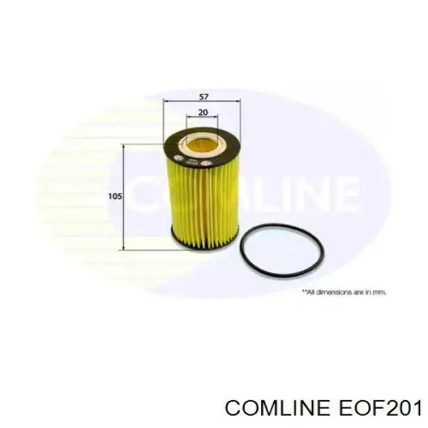 EOF201 Comline Filtro de óleo