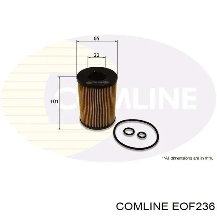 Filtro de óleo Comline EOF236 preço, a partir de 5,62 USD