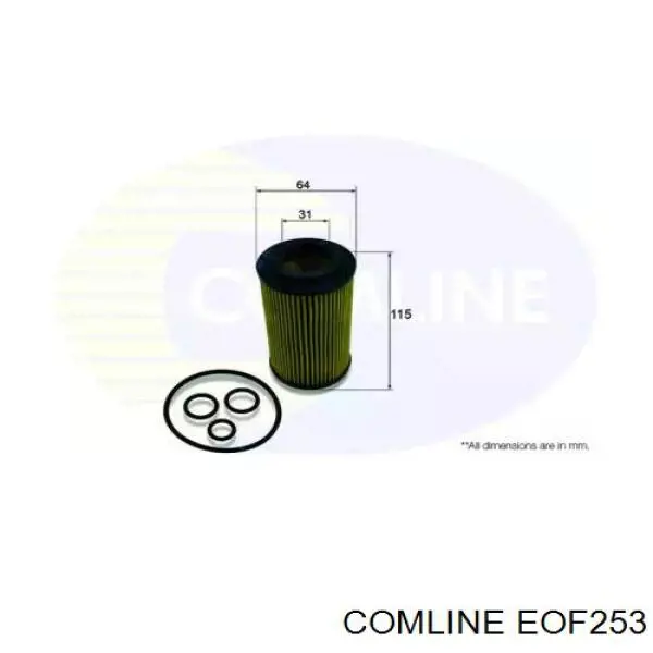 EOF253 Comline Filtro de óleo