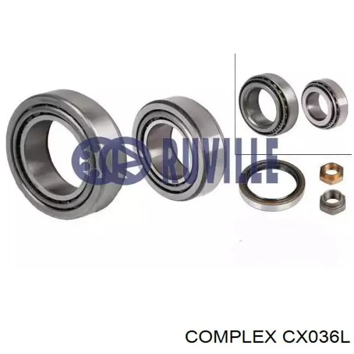 CX036L CX/Complex Rolamento de cubo traseiro