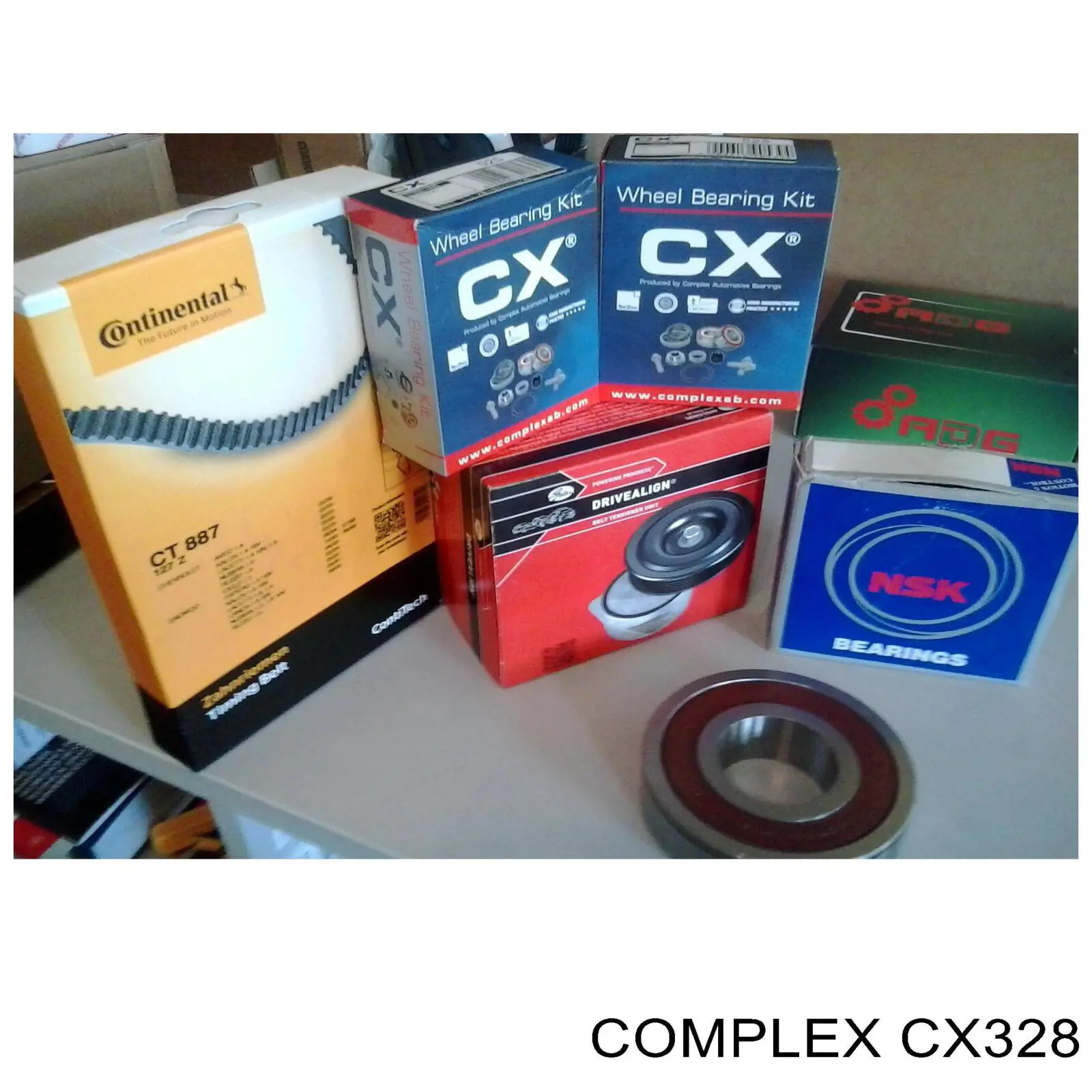 Rolamento de cubo dianteiro CX328 CX/Complex