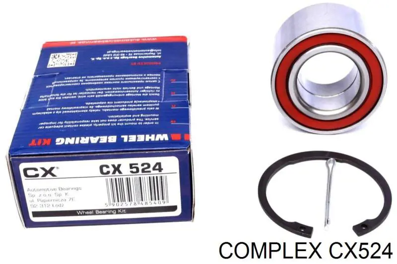 Rolamento de cubo dianteiro CX/Complex CX524