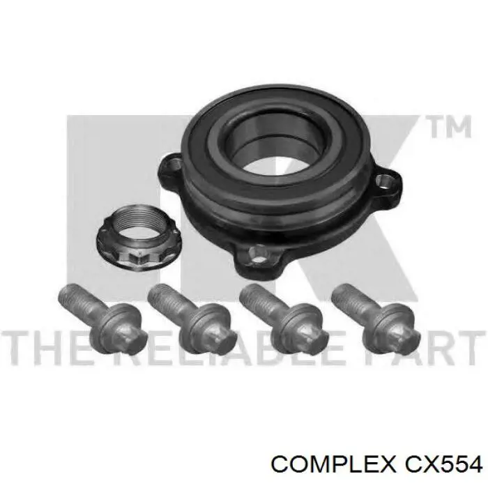 Rolamento de cubo traseiro CX554 CX/Complex