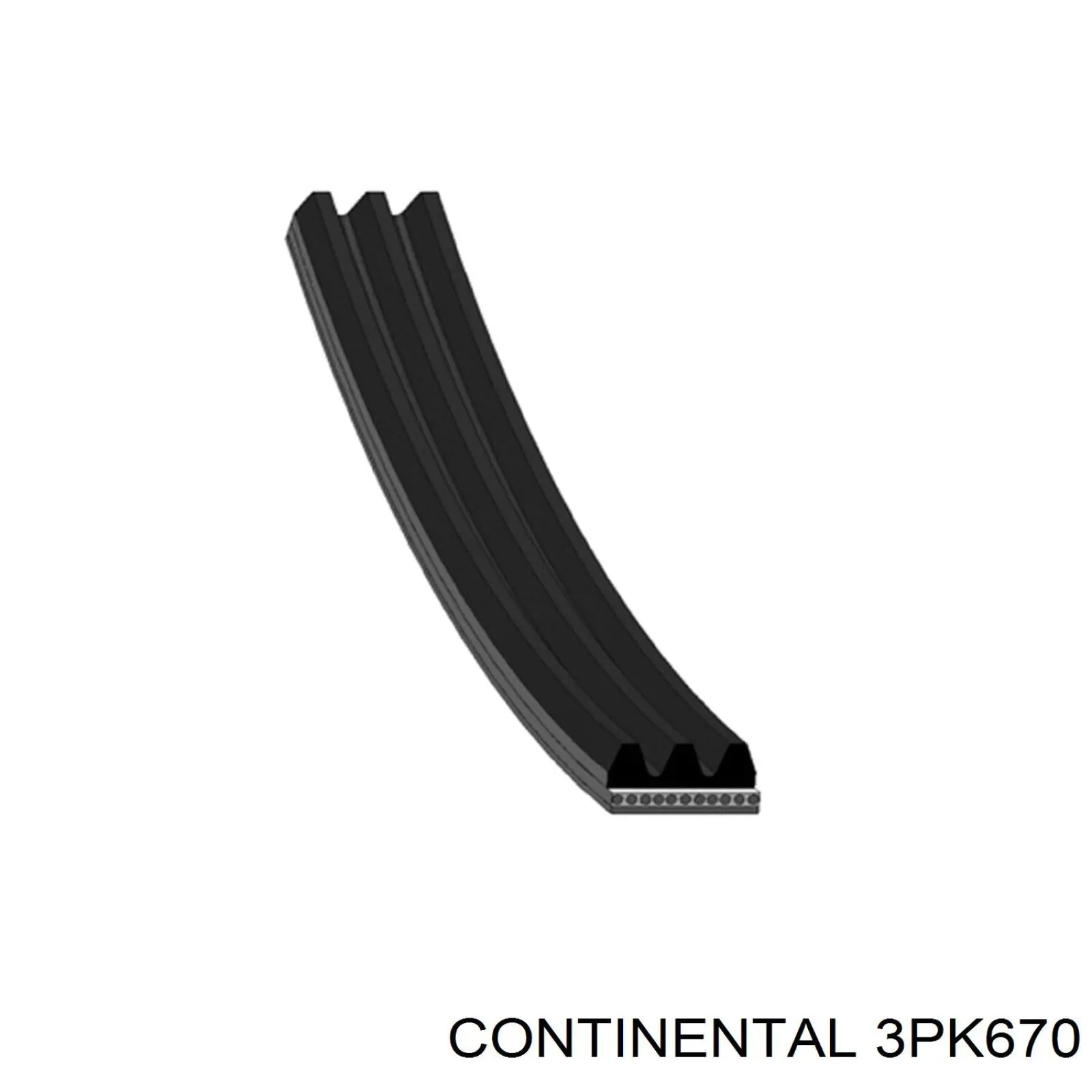 Correia dos conjuntos de transmissão Continental/Siemens 3PK670 preço, a partir de 6,31 USD
