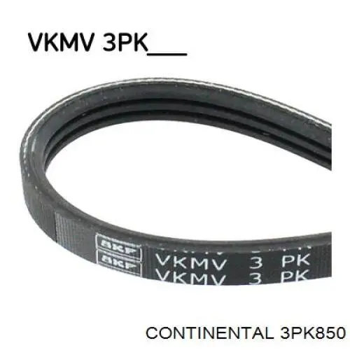 Correia dos conjuntos de transmissão Continental/Siemens 3PK850