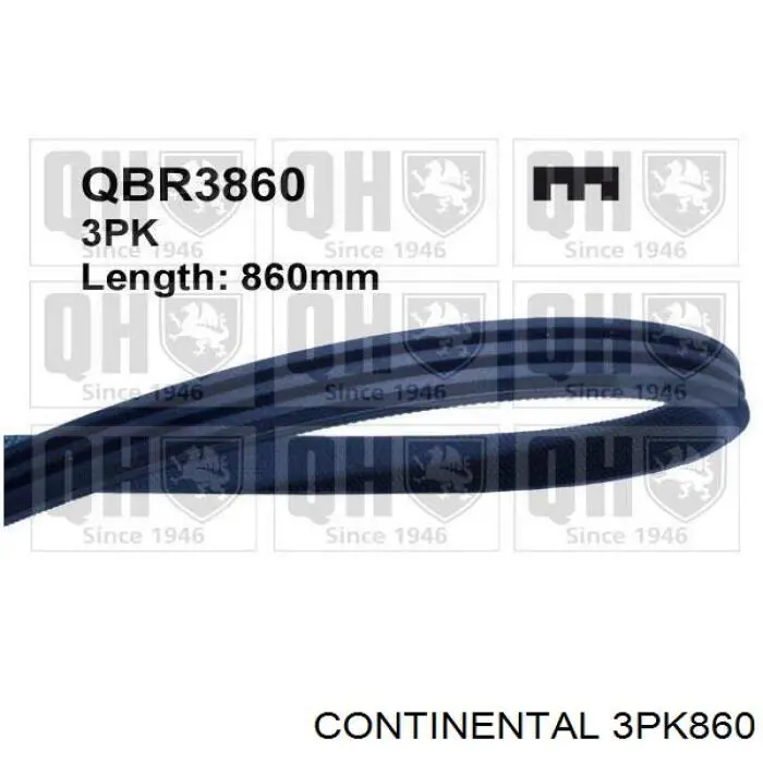 Compre 3PK860 Continental/Siemens Correia dos conjuntos de transmissão