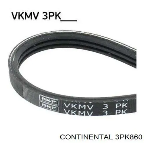 3PK860 Continental/Siemens Correia dos conjuntos de transmissão