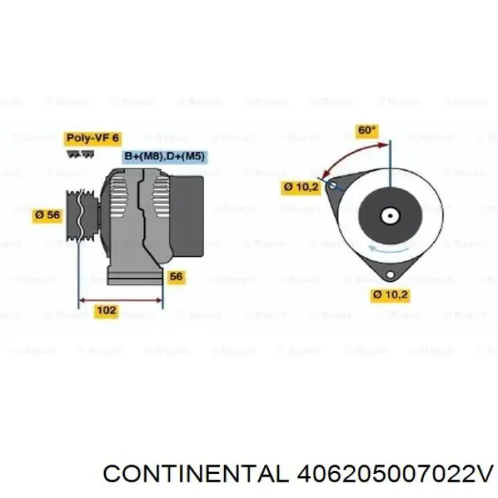 Compre 406205007022V Continental/Siemens Motor acionador de abertura/fechamento de porta-malas (de 3ª/5ª porta traseira)