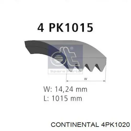 Compre 4PK1020 Continental/Siemens Correia dos conjuntos de transmissão