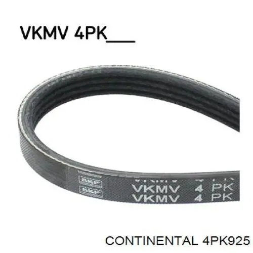 Correia dos conjuntos de transmissão Continental/Siemens 4PK925 preço, a partir de 9,36 USD