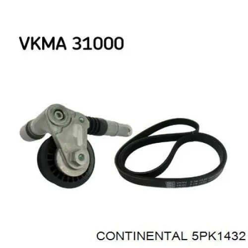 Correia dos conjuntos de transmissão Continental/Siemens 5PK1432 preço, a partir de 16,17 USD