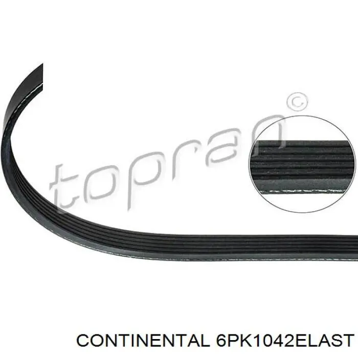 Compre 6PK1042ELAST Continental/Siemens Correia dos conjuntos de transmissão