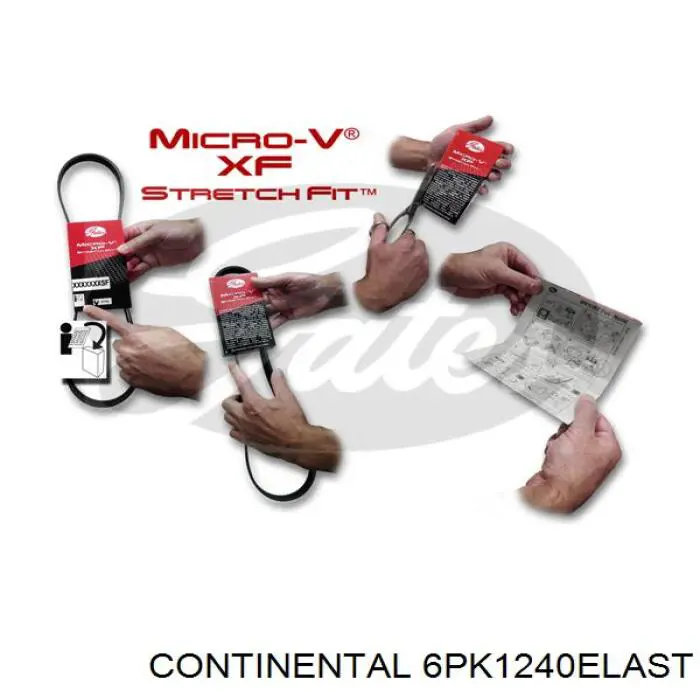 Correia dos conjuntos de transmissão Continental/Siemens 6PK1240ELAST preço, a partir de 22,95 USD