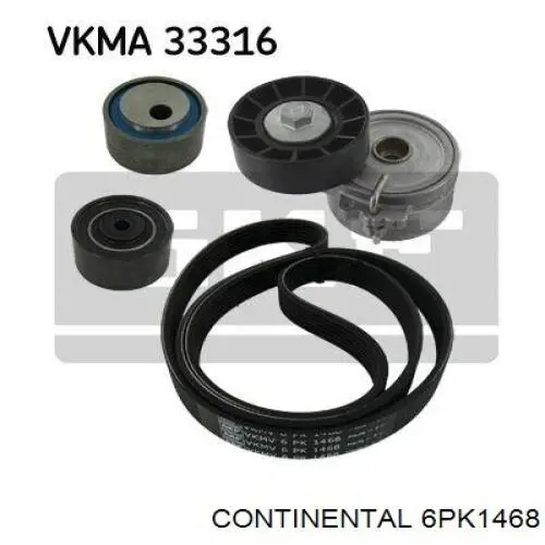 6PK1468 Continental/Siemens Correia dos conjuntos de transmissão