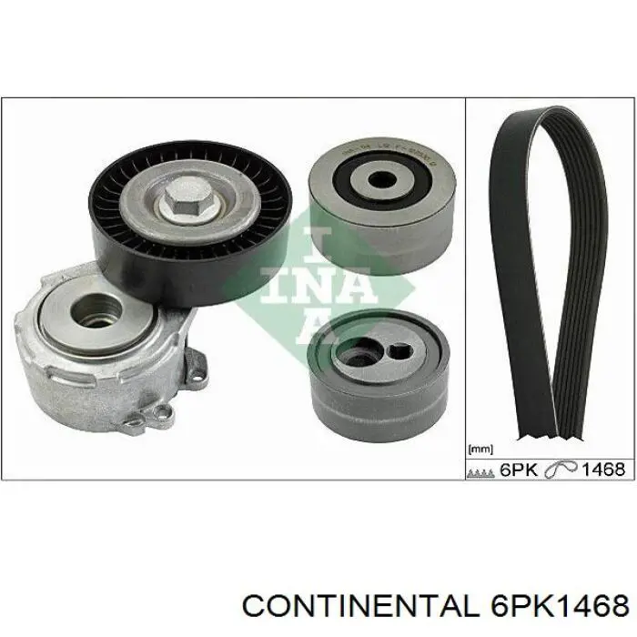Correia dos conjuntos de transmissão Continental/Siemens 6PK1468 preço, a partir de 18,94 USD