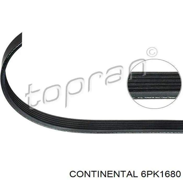 Correia dos conjuntos de transmissão Continental/Siemens 6PK1680 preço, a partir de 20,11 USD