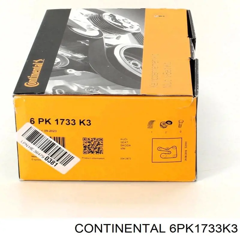 Correia dos conjuntos de transmissão, kit Continental/Siemens 6PK1733K3 preço, a partir de 102,61 USD