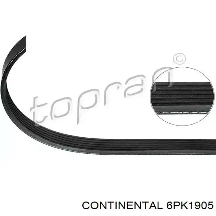 Correia dos conjuntos de transmissão Continental/Siemens 6PK1905 preço, a partir de 23,71 USD