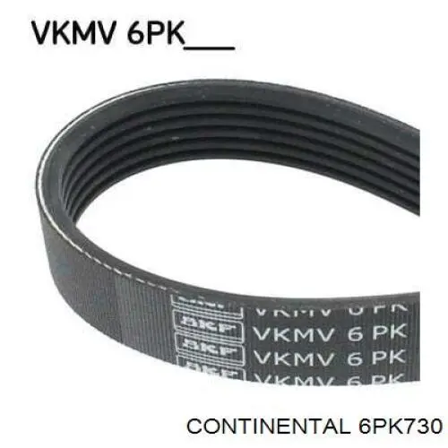 Correia dos conjuntos de transmissão Continental/Siemens 6PK730 preço, a partir de 12,58 USD
