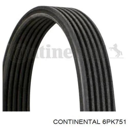 Correia dos conjuntos de transmissão Continental/Siemens 6PK751 preço, a partir de 14,35 USD