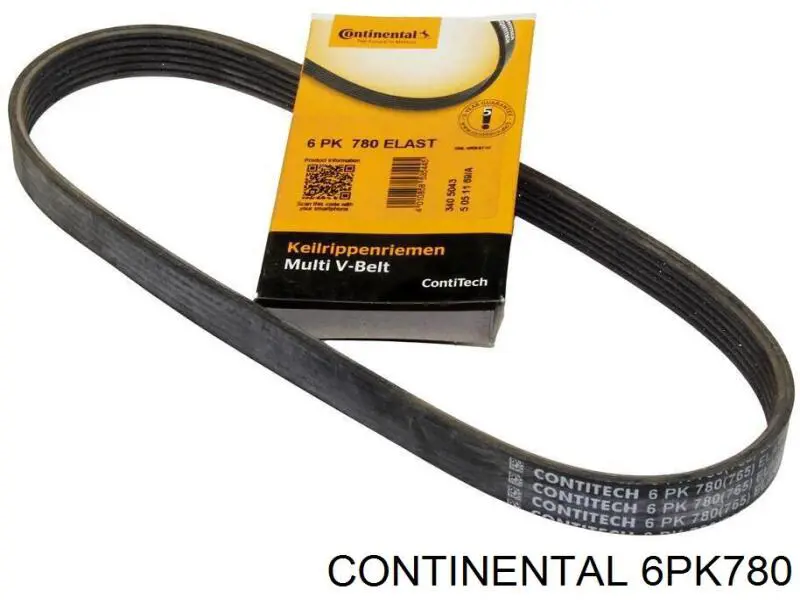 Correia dos conjuntos de transmissão Continental/Siemens 6PK780 preço, a partir de 12,40 USD