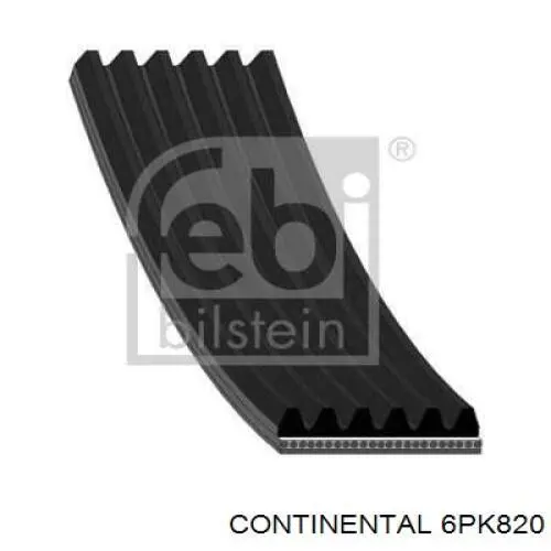 Correia dos conjuntos de transmissão Continental/Siemens 6PK820