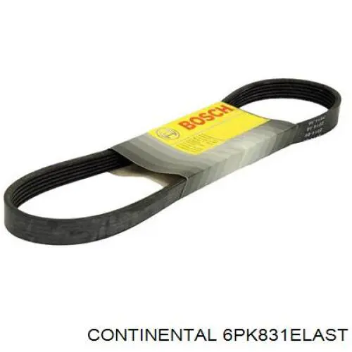 Correia dos conjuntos de transmissão Continental/Siemens 6PK831ELAST preço, a partir de 18,53 USD