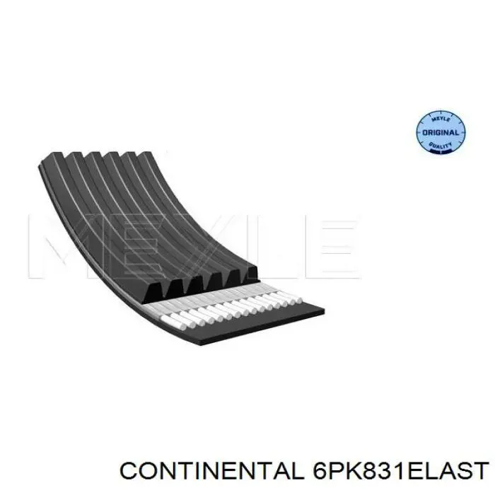 Correia dos conjuntos de transmissão 6PK831ELAST Continental/Siemens