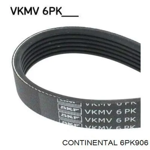 6PK906 Continental/Siemens Correia dos conjuntos de transmissão