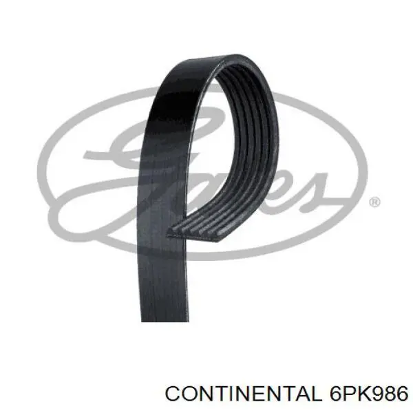 Correia dos conjuntos de transmissão Continental/Siemens 6PK986 preço, a partir de 13,48 USD