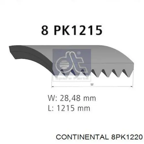 Compre 8PK1220 Continental/Siemens Correia dos conjuntos de transmissão
