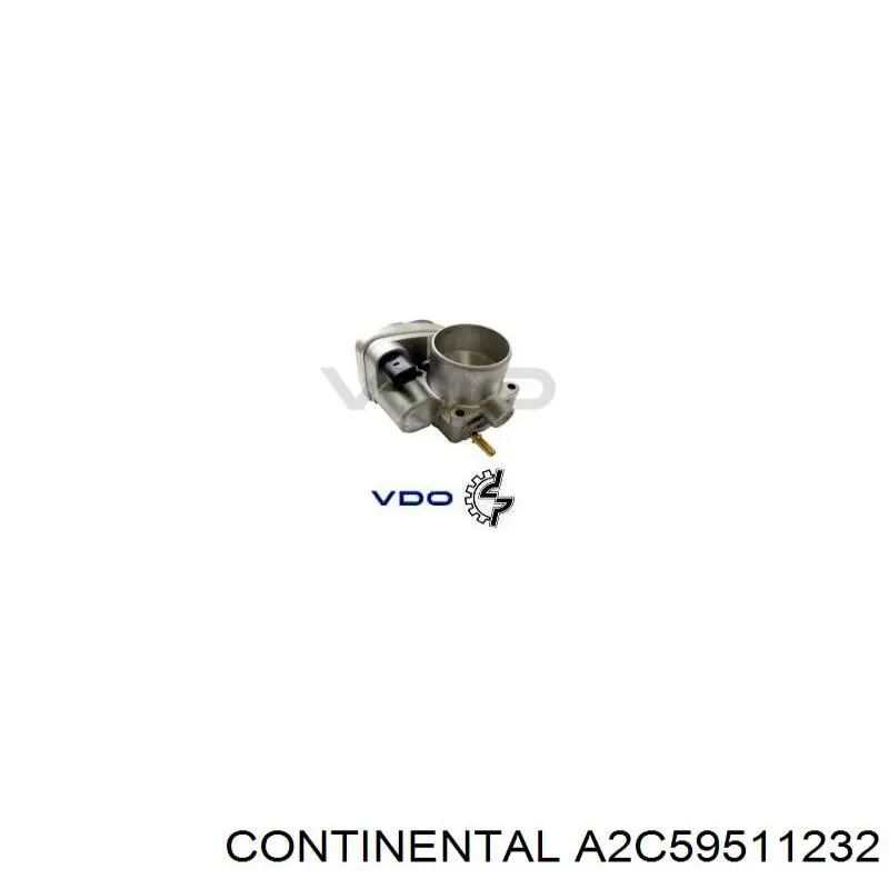 Compre A2C59511232 Continental/Siemens Válvula de borboleta montada