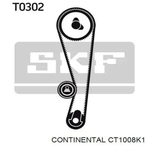 Correia do mecanismo de distribuição de gás, kit Continental/Siemens CT1008K1 preço, a partir de 62,66 USD