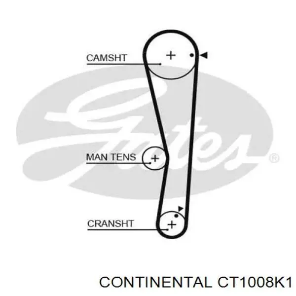 Compre CT1008K1 Continental/Siemens Correia do mecanismo de distribuição de gás, kit