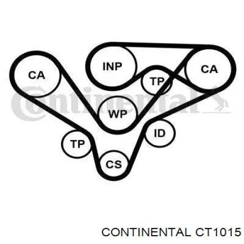 Compre CT1015 Continental/Siemens Correia do mecanismo de distribuição de gás