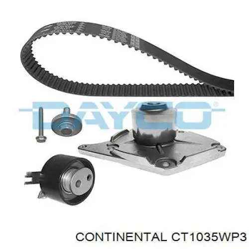 Correia do mecanismo de distribuição de gás, kit Continental/Siemens CT1035WP3 preço, a partir de 119,52 USD