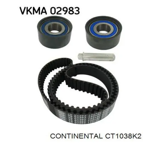 CT1038K2 Continental/Siemens Correia do mecanismo de distribuição de gás, kit