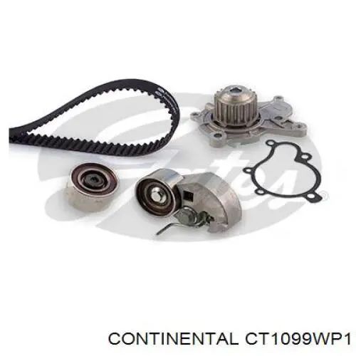 Correia do mecanismo de distribuição de gás, kit CT1099WP1 Continental/Siemens